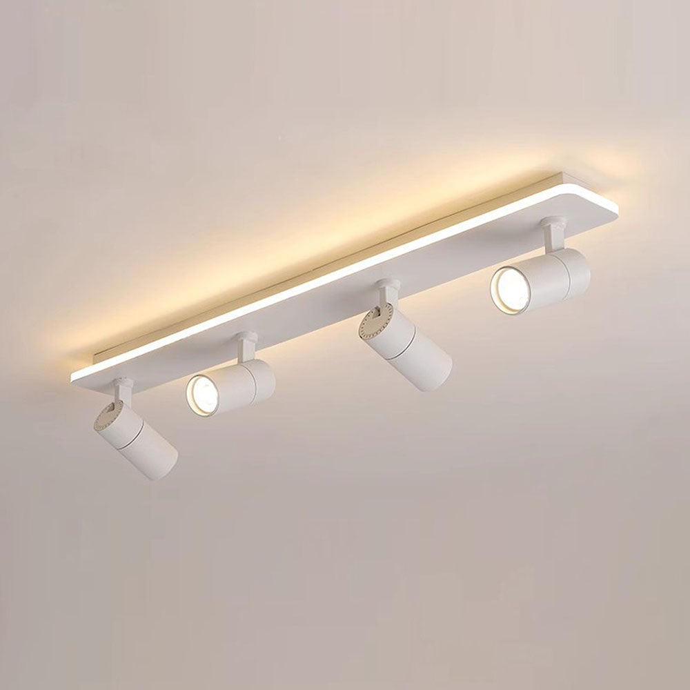 キッチン用のシンプルなトラック天井（白黒）