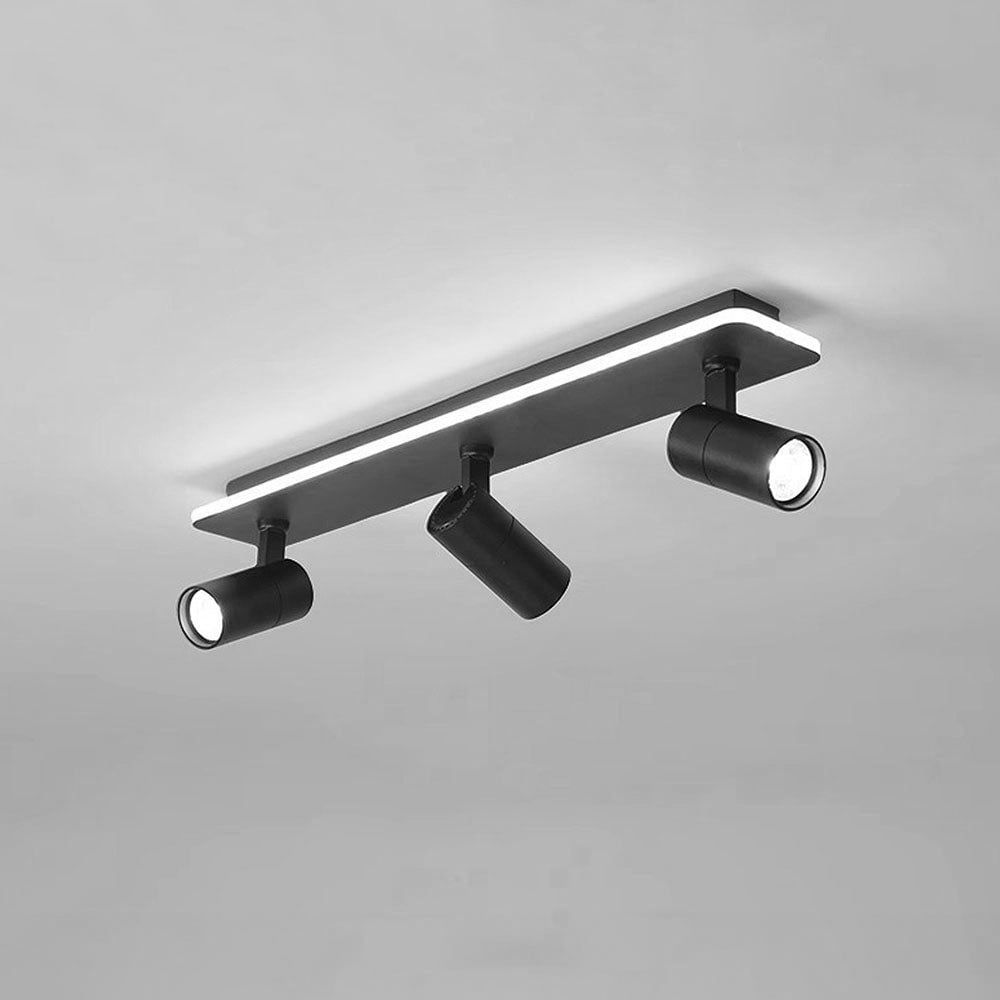 キッチン用のシンプルなトラック天井（白黒）