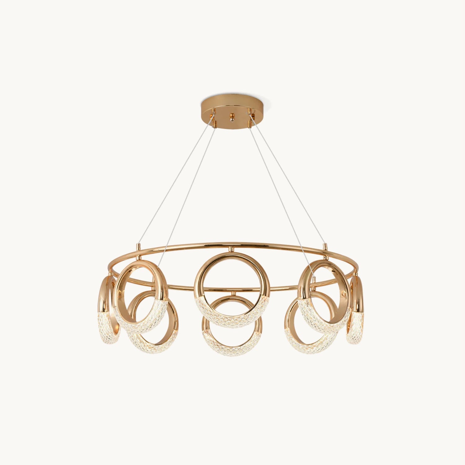 輝くイヤリングシャンデリア