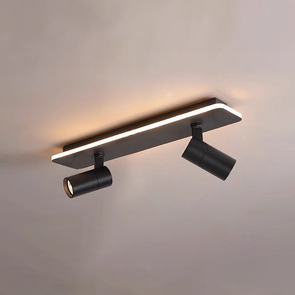 キッチン用のシンプルなトラック天井（白黒）