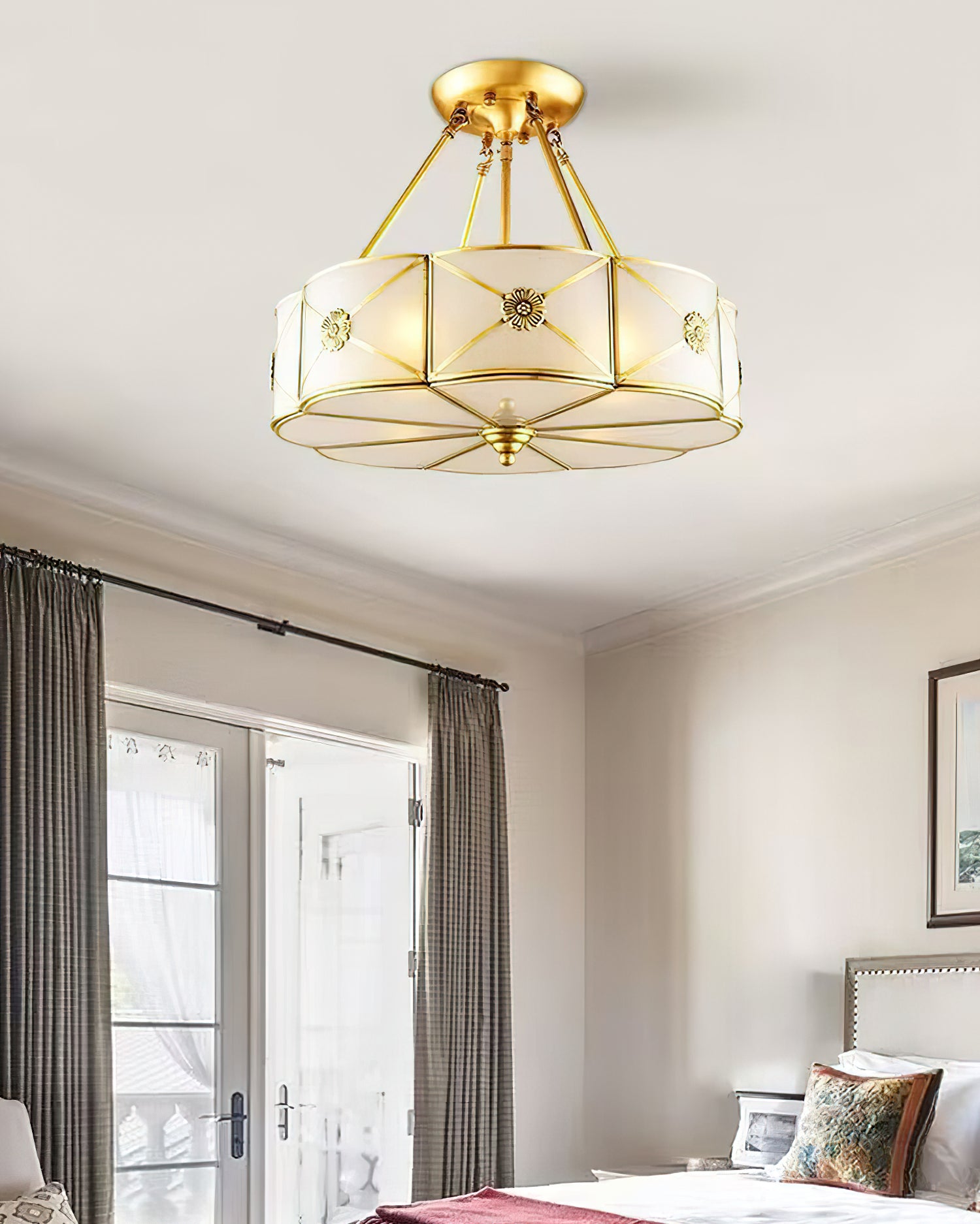 Lumalin Glass Ceiling Light