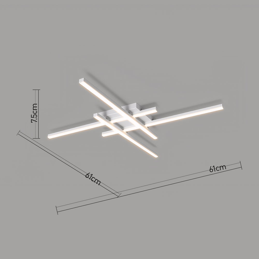 ミニマリストクリエイティブラインLED寝室天井照明