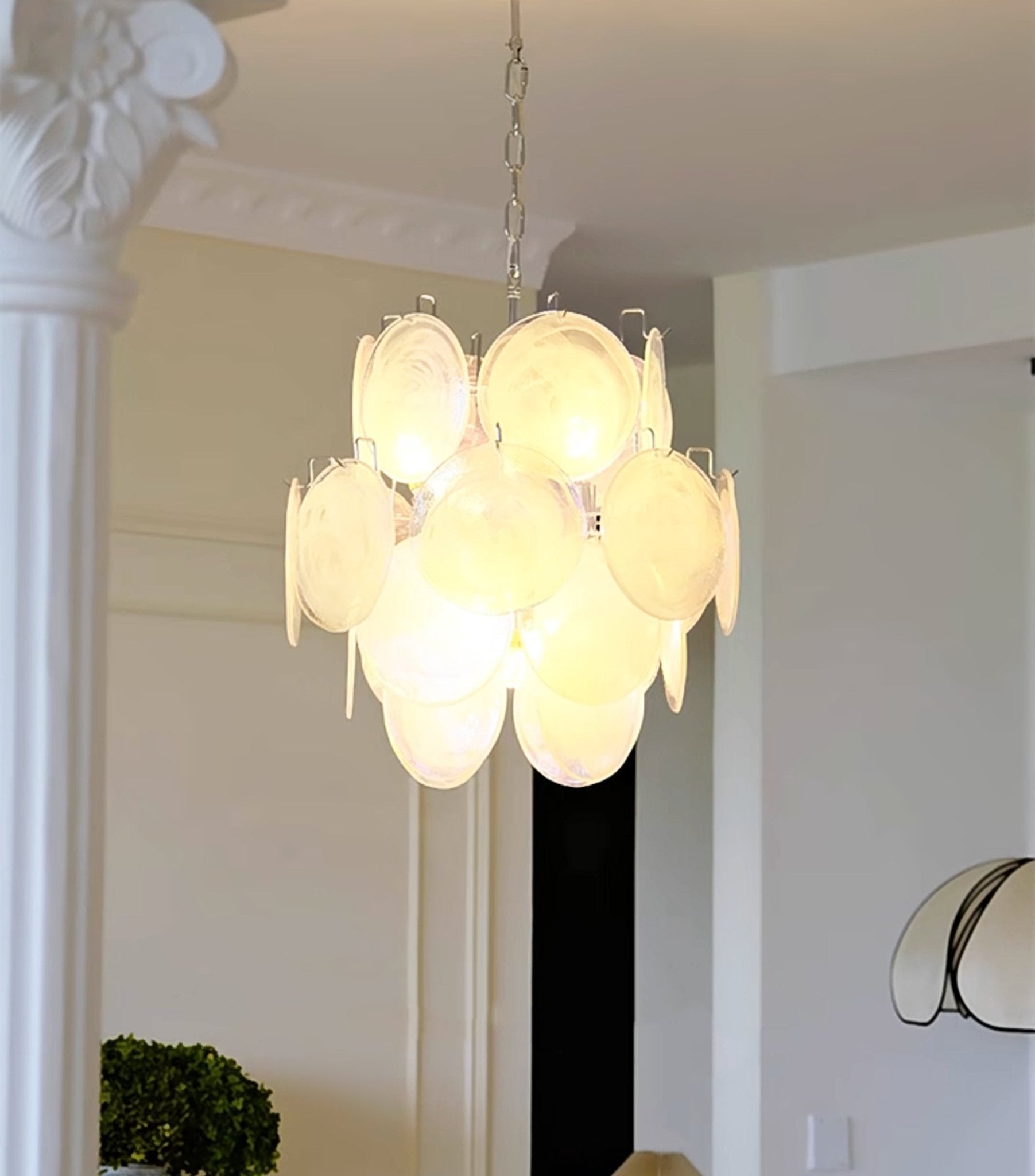 Loire Valley Glass Chandelier