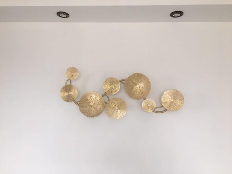 蓮の葉の壁取り付け用燭台