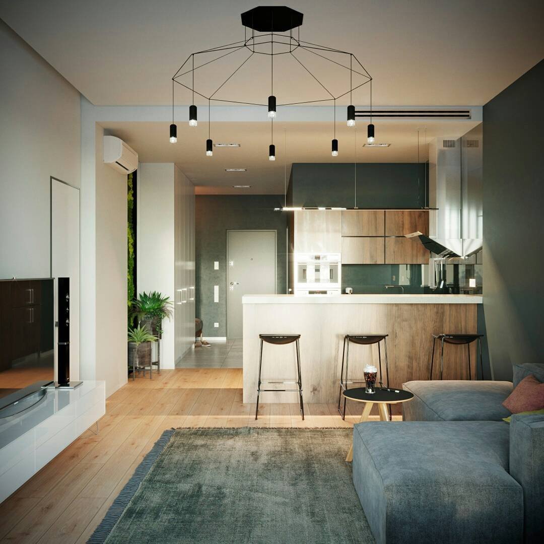 ライン3Dハンギングランプ