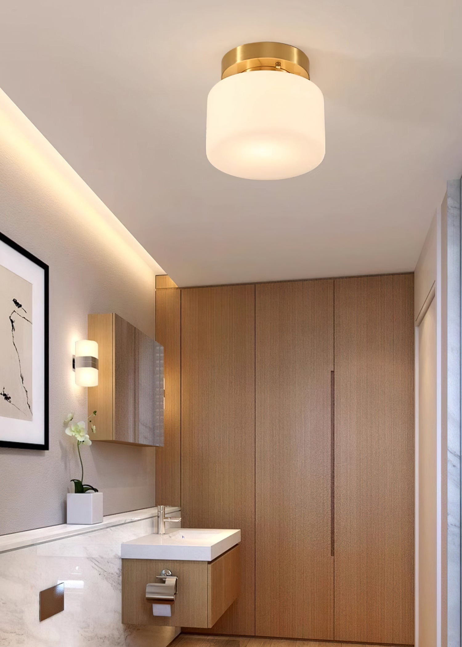 Tatum Glass Ceiling Light