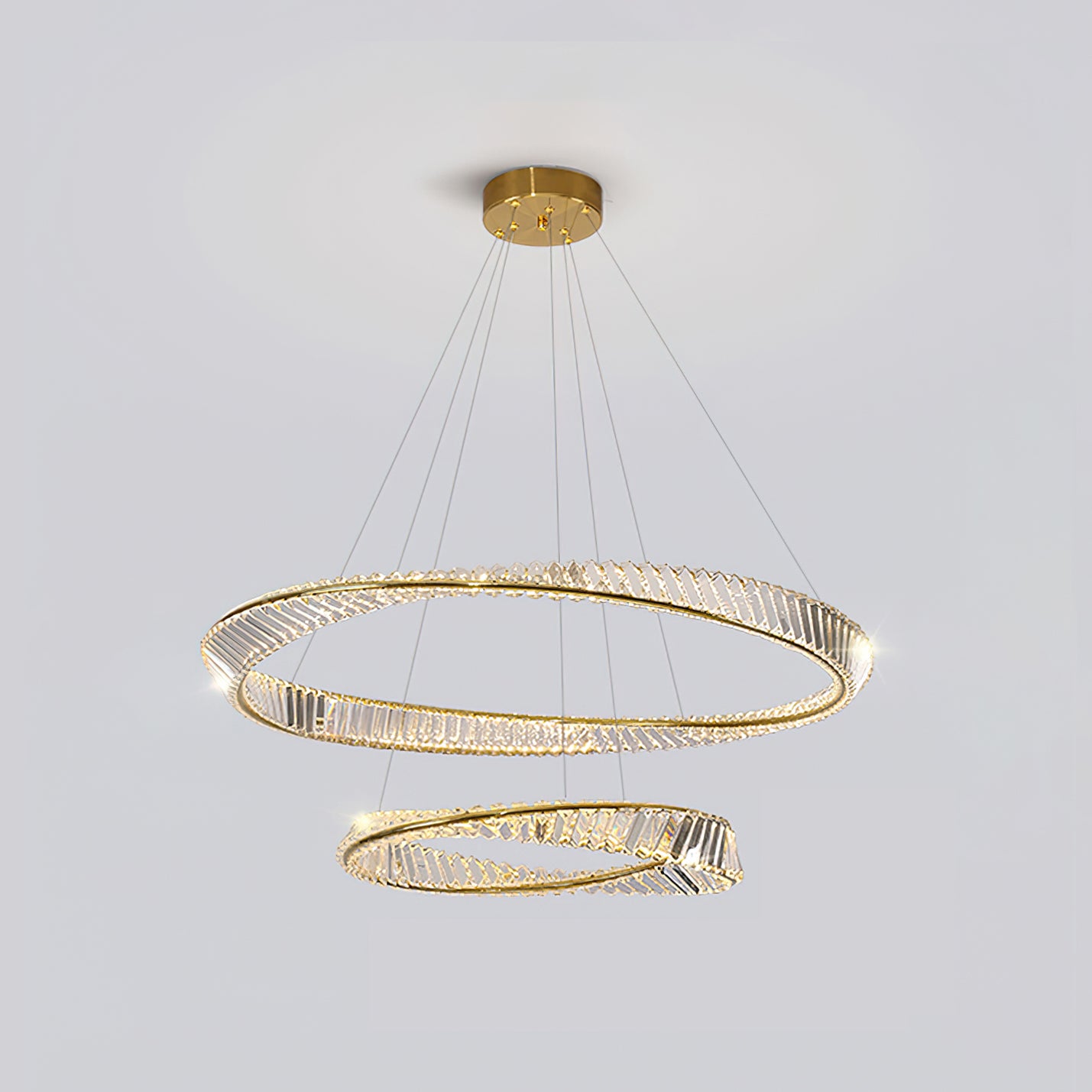 Ous クリスタル リング シャンデリア