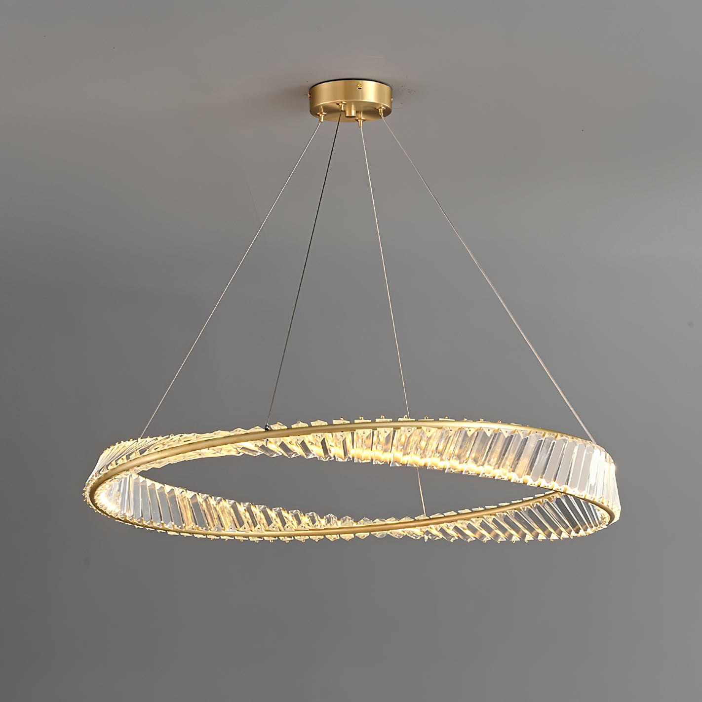 Ous クリスタル リング シャンデリア