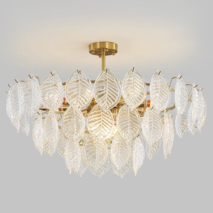 Leaf Glass Chandelier