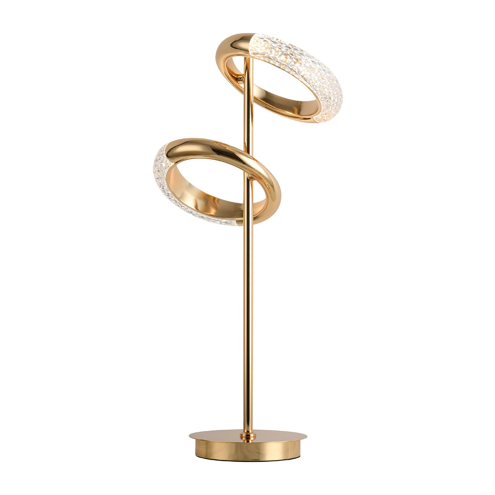 光沢のあるイヤリングのテーブルランプ