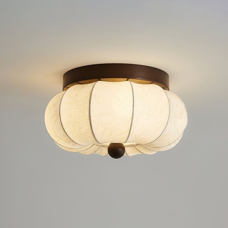 ファブリックパンプキンシーリングライト