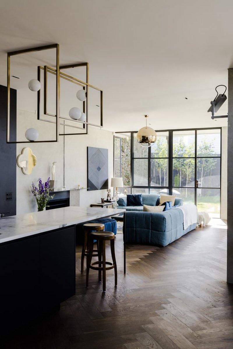 モンドリアンガラスシーリングライト