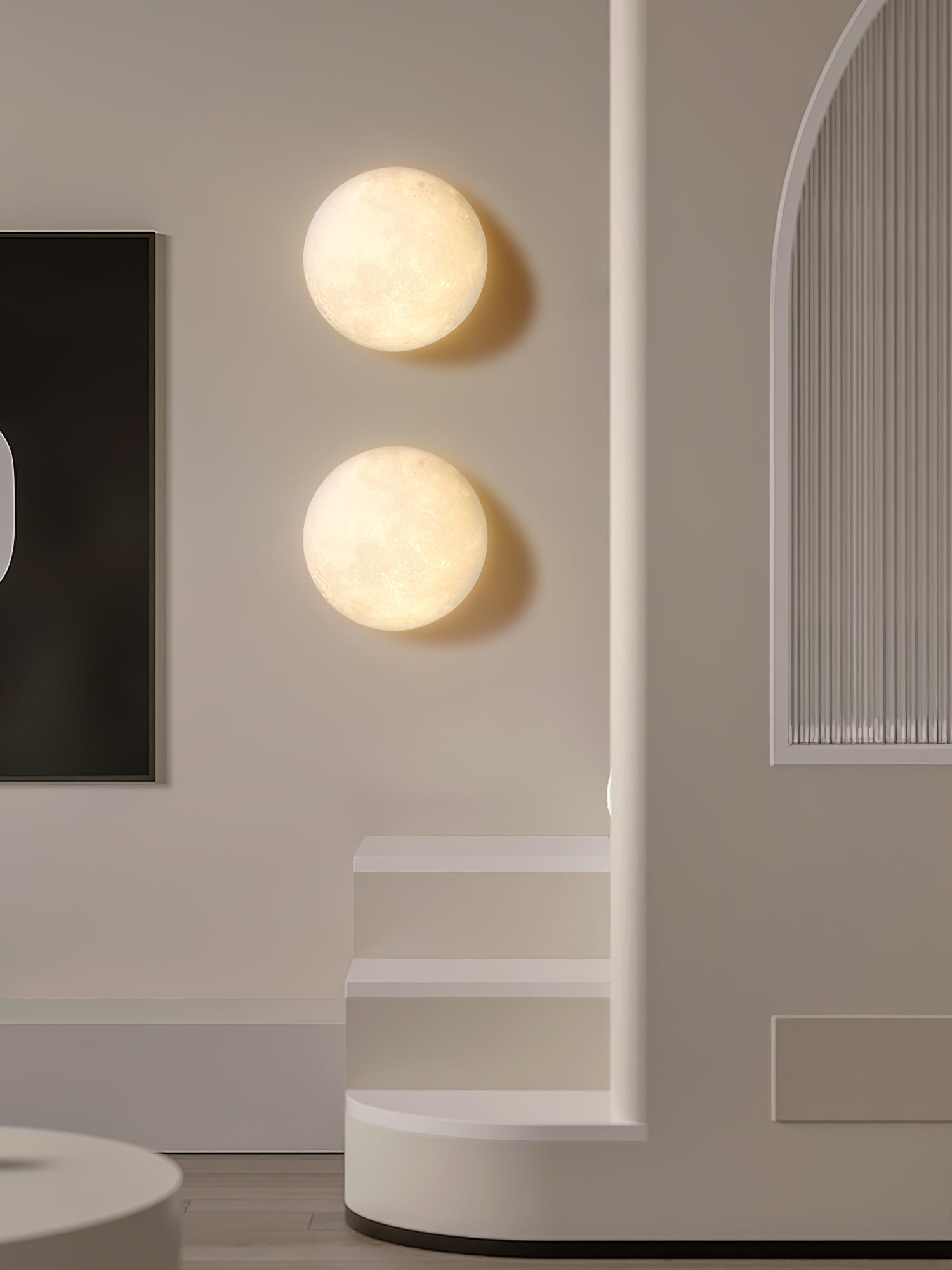 Hemisphere Moon Wall Lamp