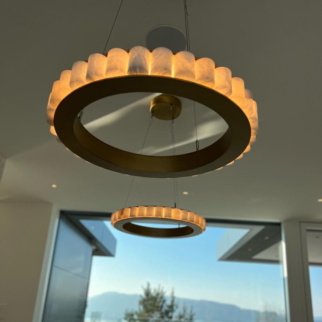 Avalon alabaster Chandelier