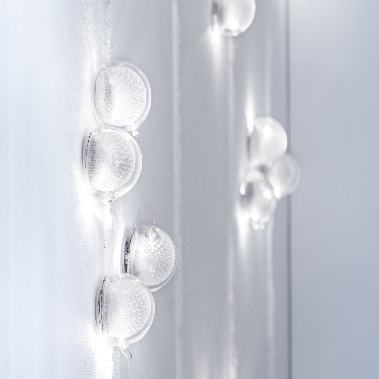 White-Clear Glass Wall Lamp