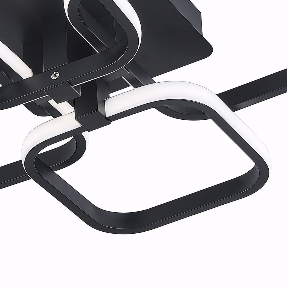 北欧の創造性あふれるマルチスクエアリビングルームLEDシーリングライト