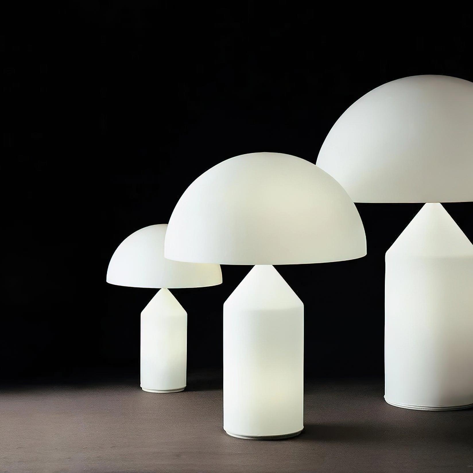 atolloガラステーブルランプ