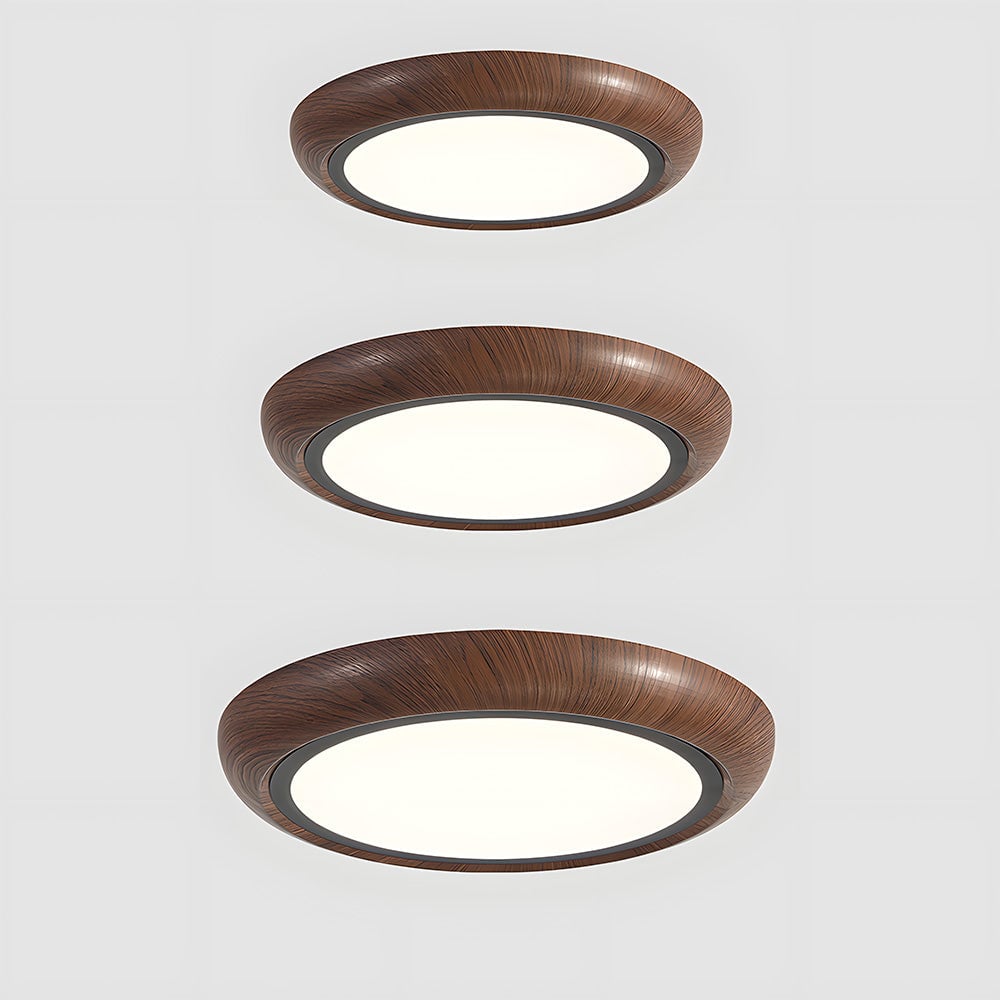 レトロミニマリストラウンドアクリル寝室LEDシーリングライト