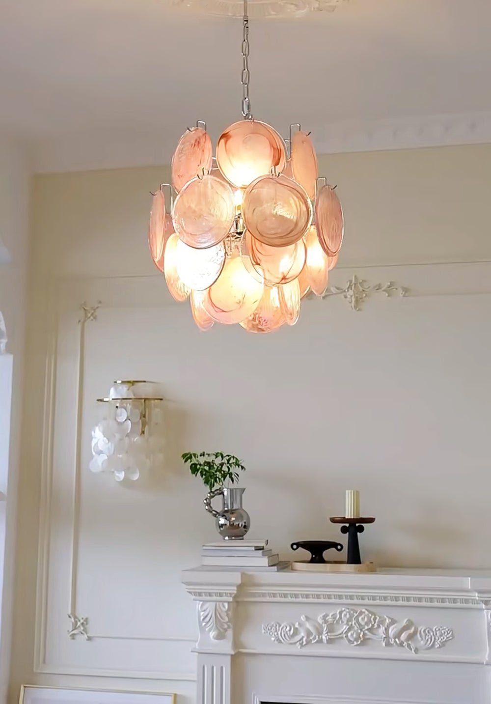 Loire Valley Glass Chandelier