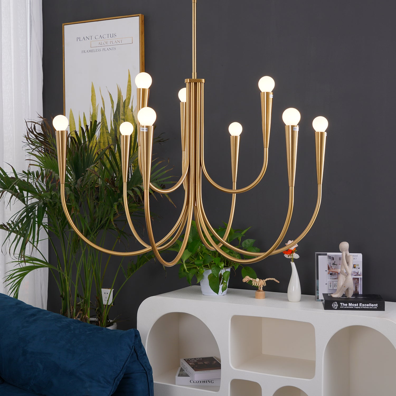 Swoop Arm Chandelier