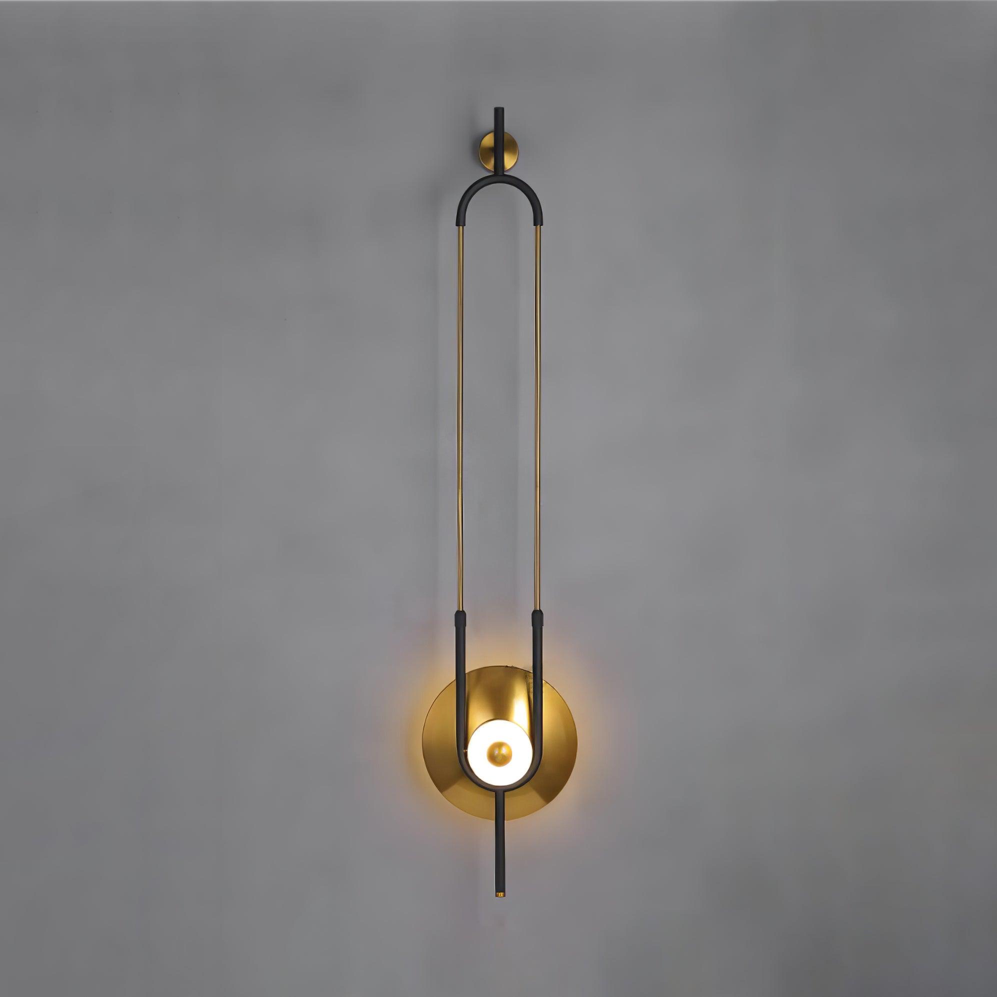 楕円リング大理石ウォールライト