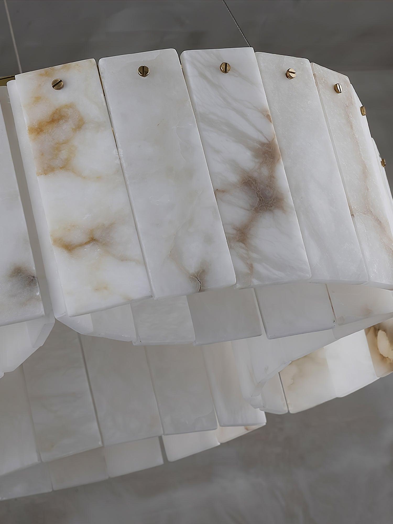 高級アラバスター真鍮シーリングランプ