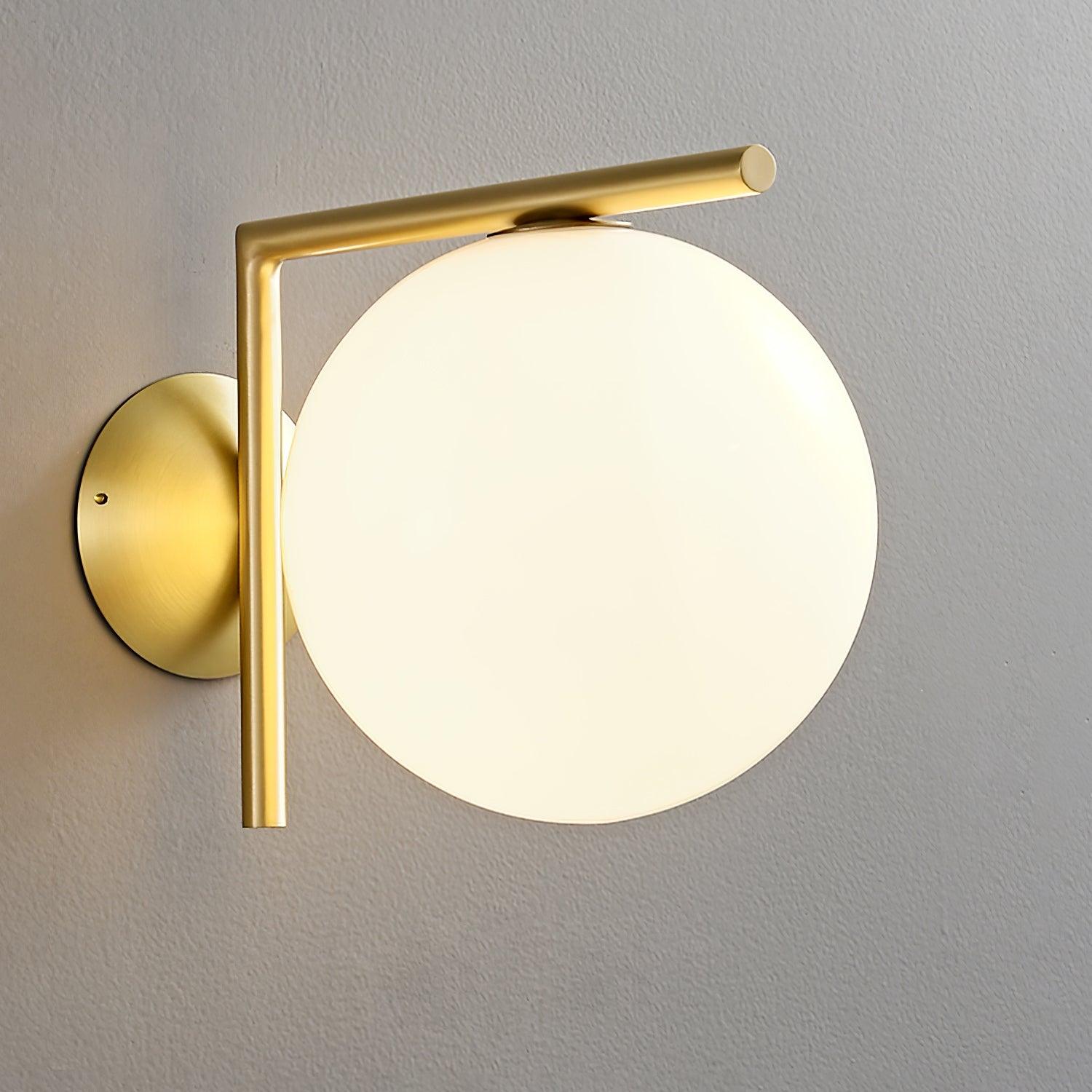 吹きガラス オパール ガラス ウォール ランプ