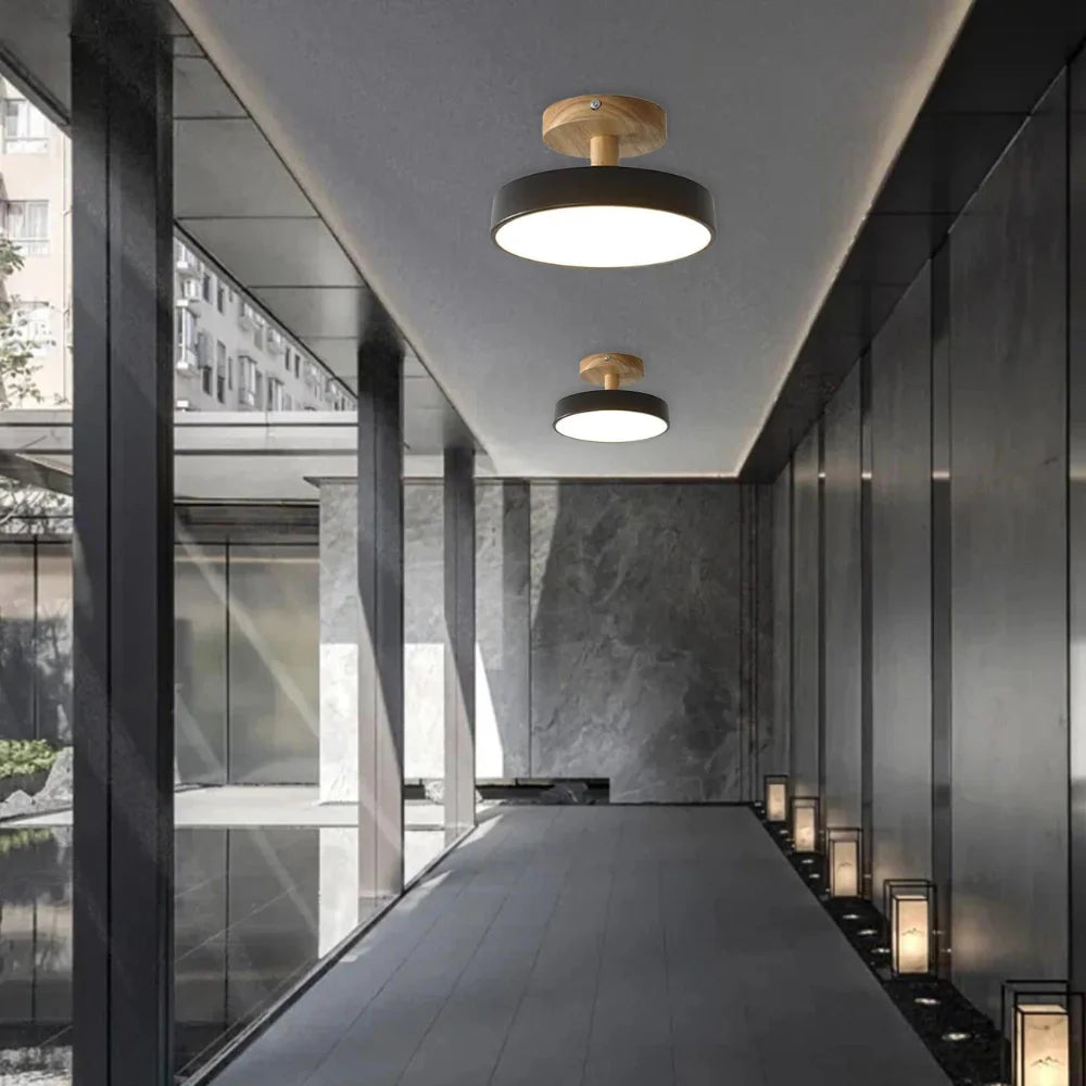 モダンな鉄製の円形廊下用LEDシーリングライト