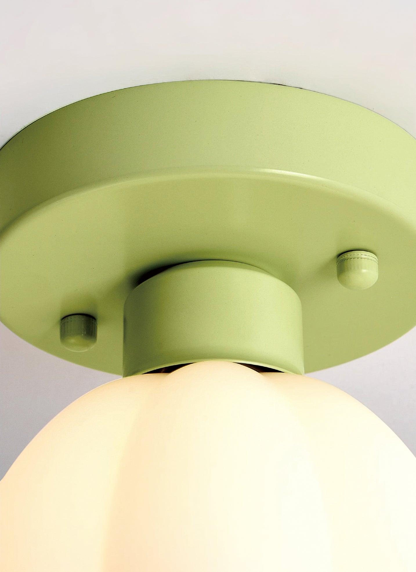 フラワーシェードセミフラッシュマウントライト