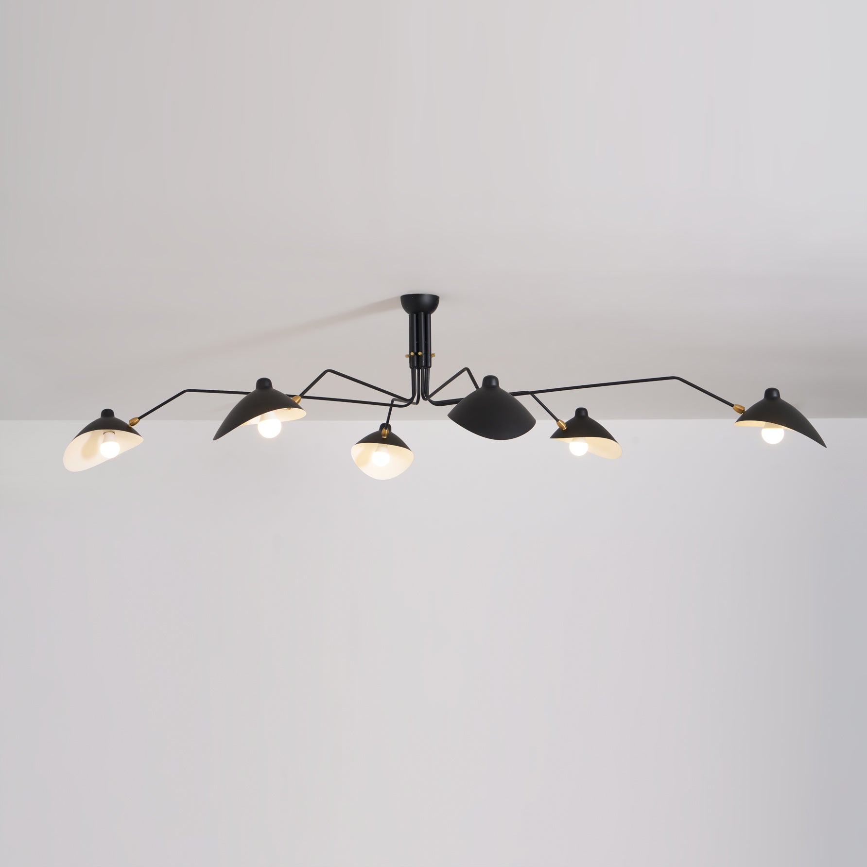 Horizontal Serge Mouille Ceiling Lamp A