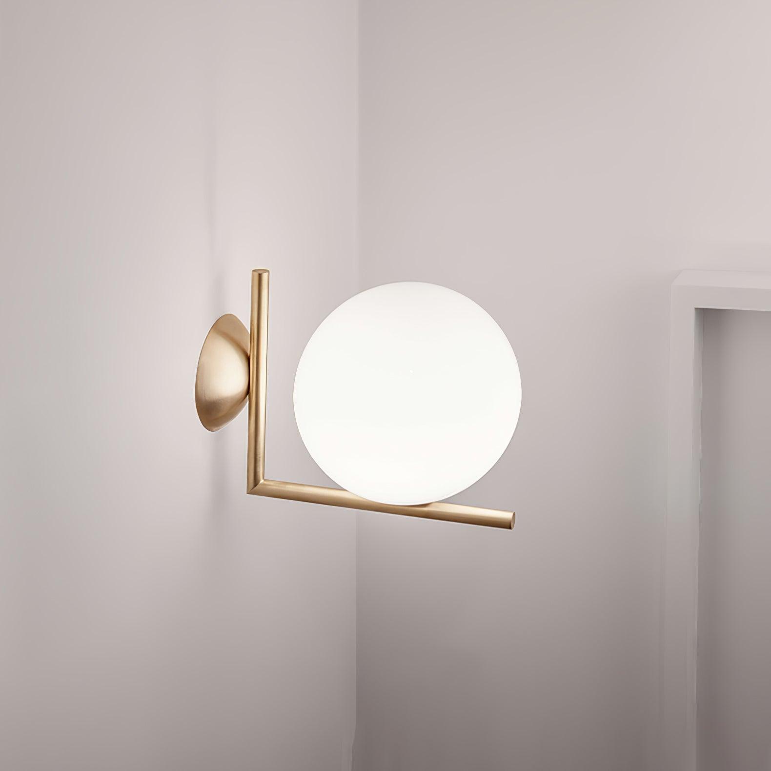 吹きガラス オパール ガラス ウォール ランプ