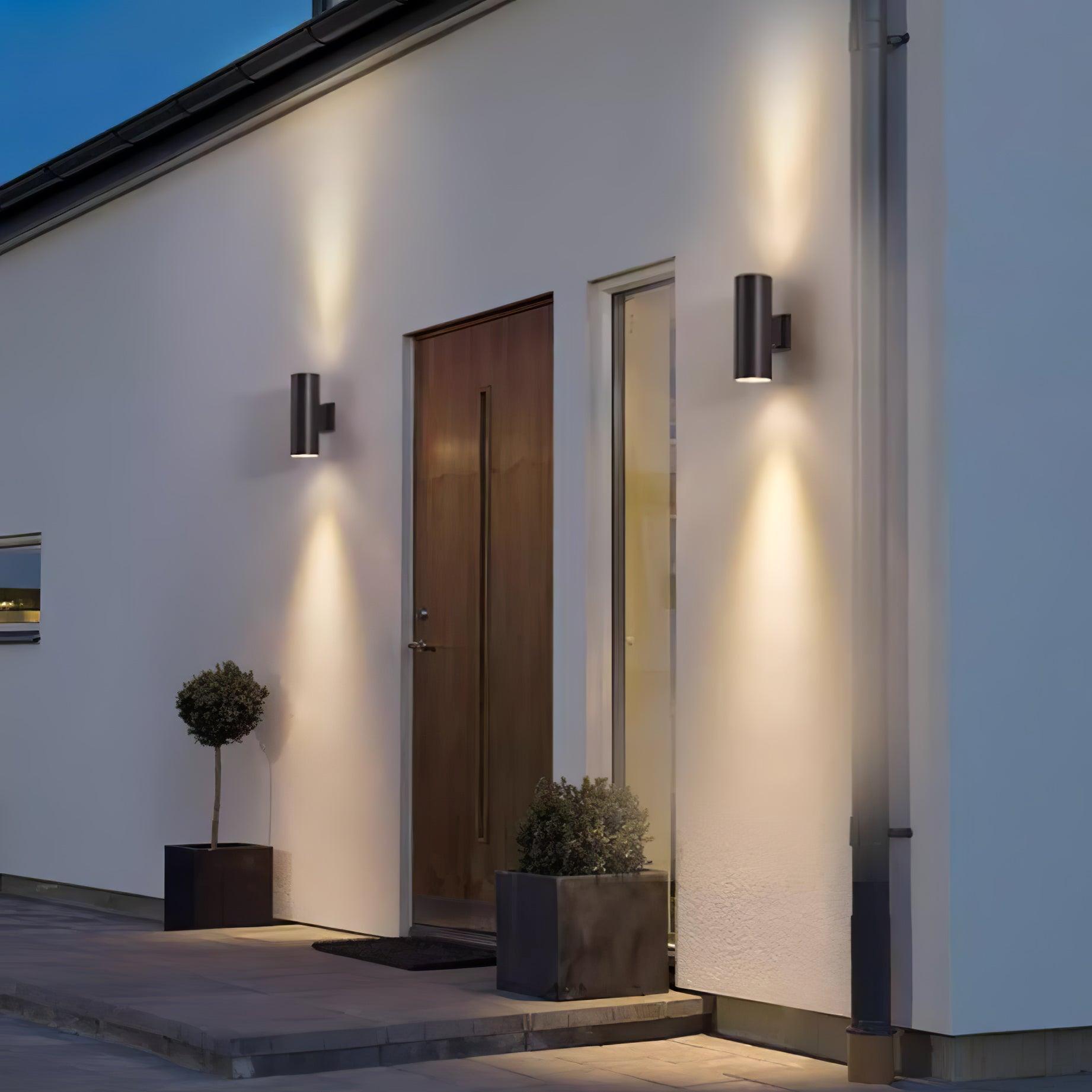 円筒形屋外ウォールライト