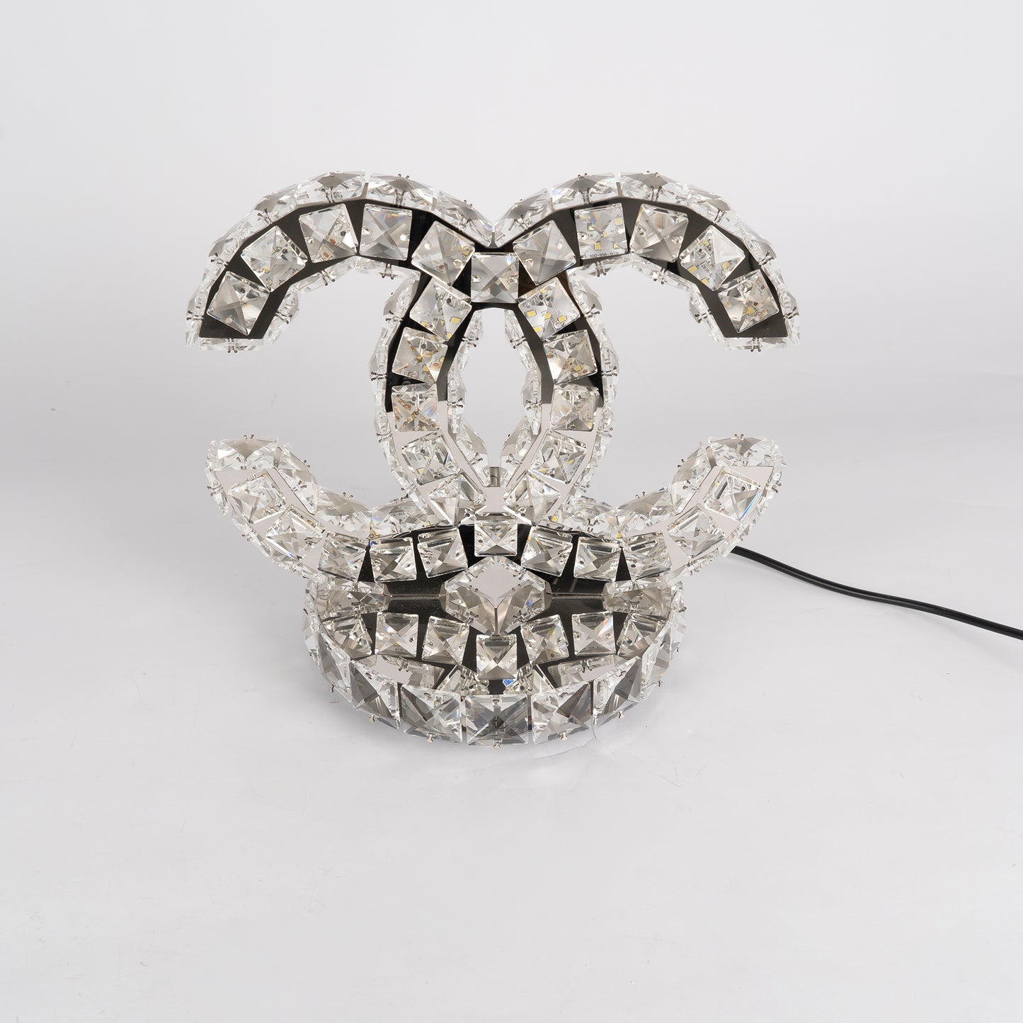 ステンレススチールクリスタルテーブルランプ