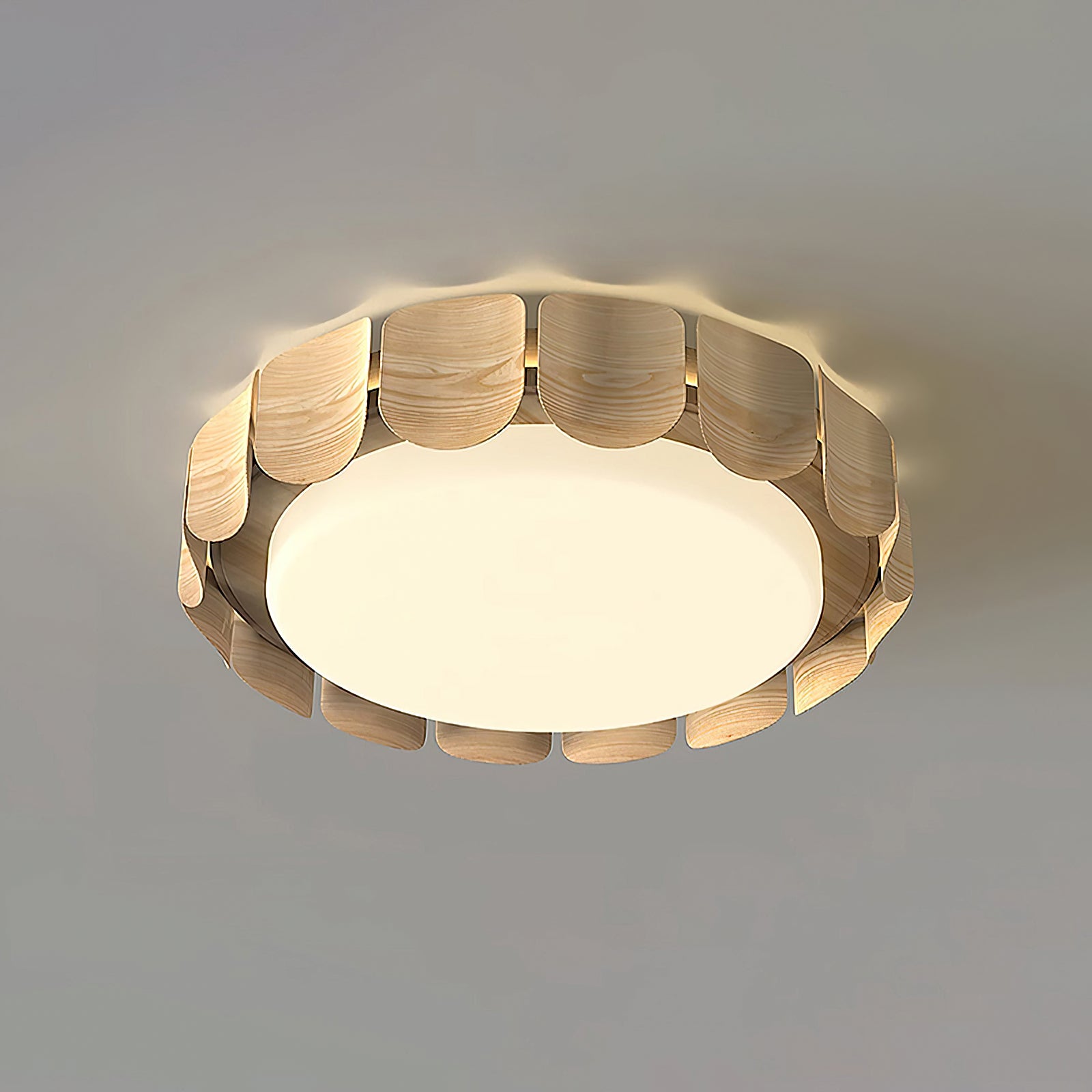 Wood Grain Pattern Ceiling Light