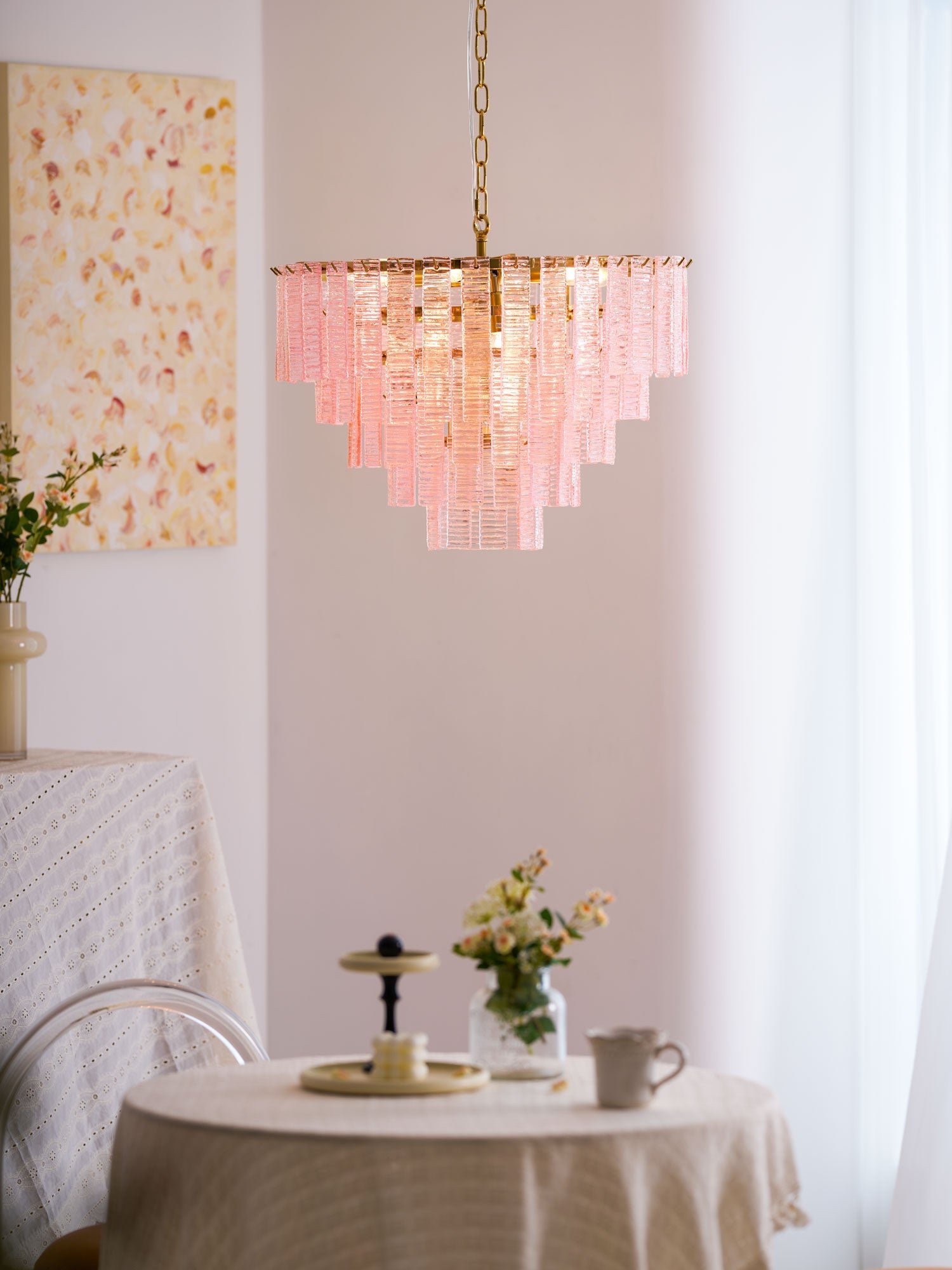 Opalora Pink Chandelier