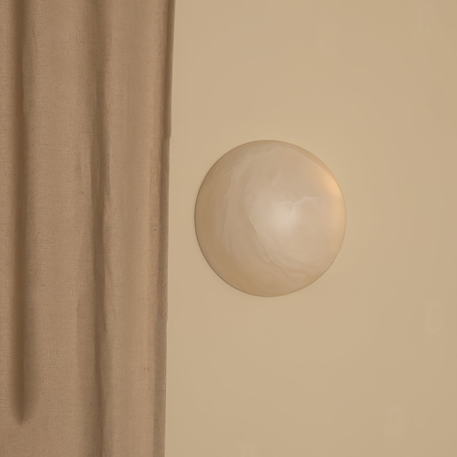 スノーフレーク アラバスター壁取り付け用燭台