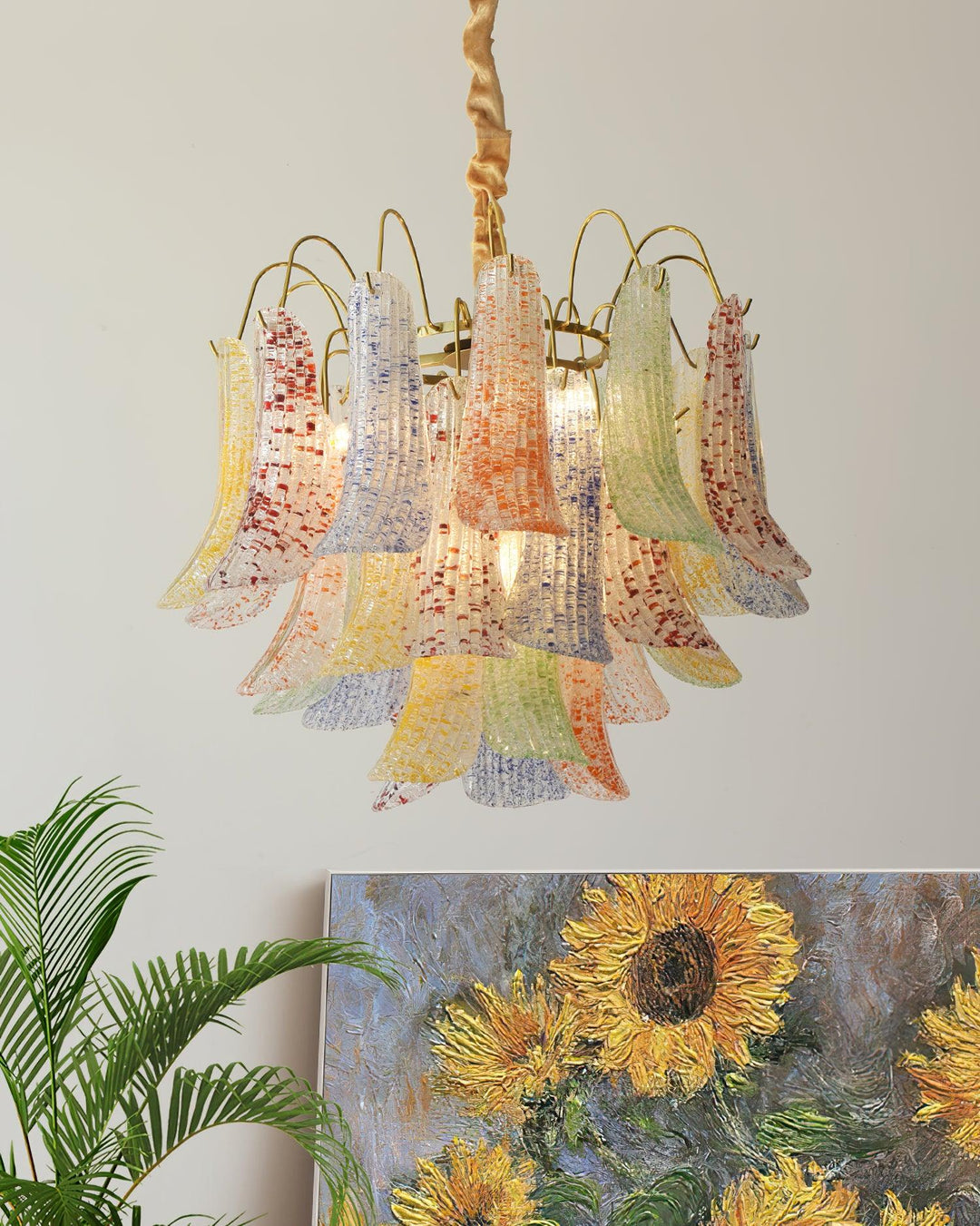 Venini Glass Chandelier