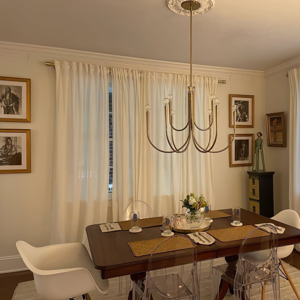 Swoop Arm Chandelier