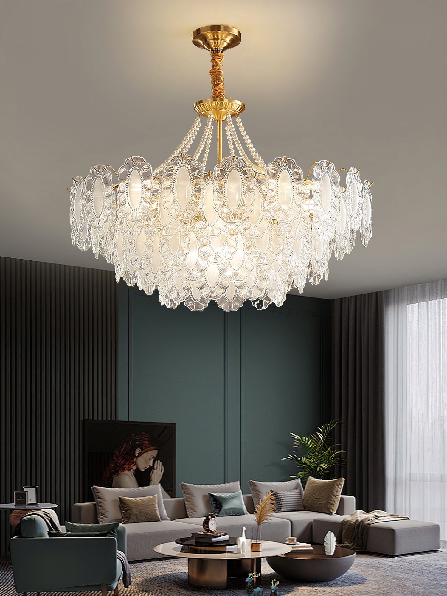 Nason Pearl Glass Chandelier