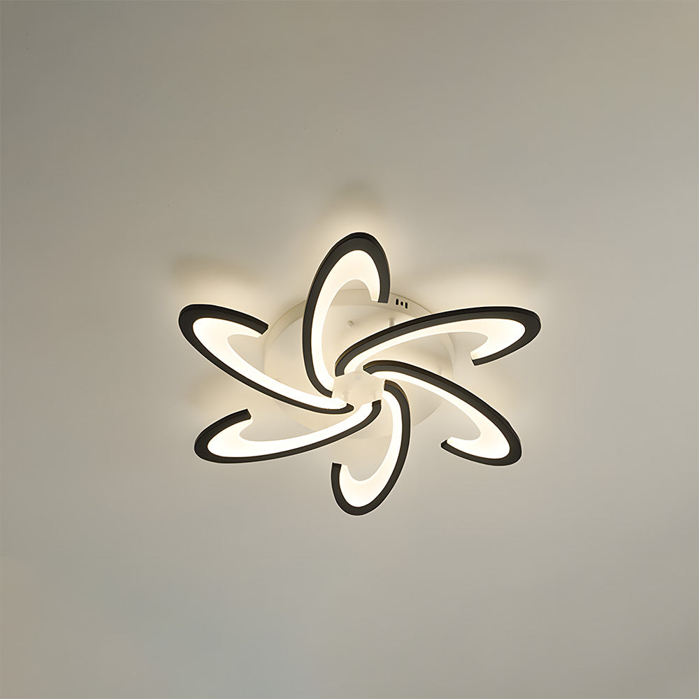 モダンな北欧風アイアンリビングルームLEDシーリングライト