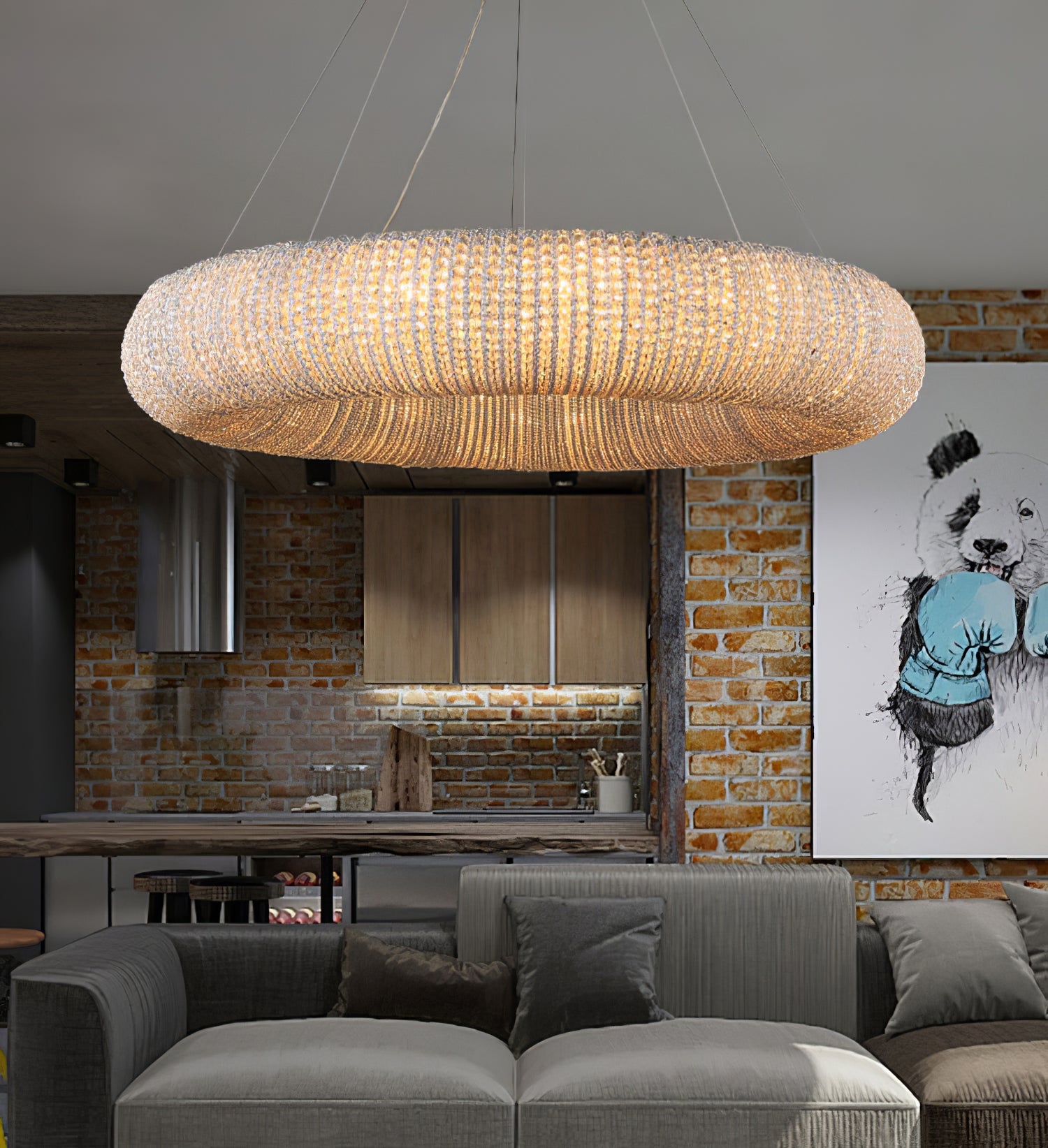 クリスタルクリアシャンデリア