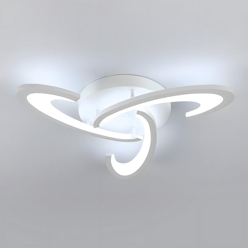 モダンな北欧風アイアンリビングルームLEDシーリングライト