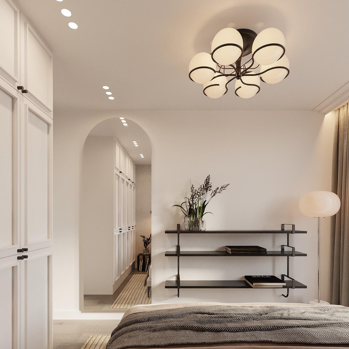 球形シーリングランプ