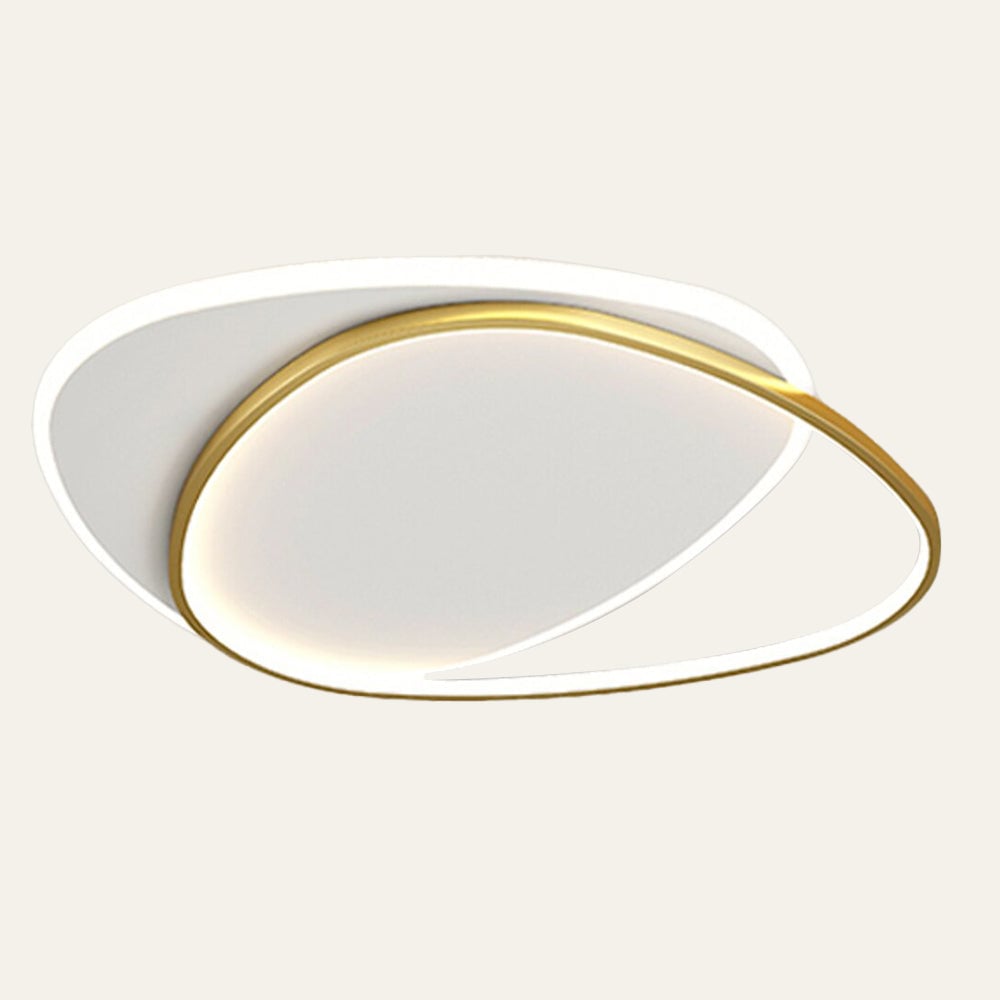 リビングルームに最適な、スタイリッシュで現代的な鉄製フラッシュLEDシーリングライト