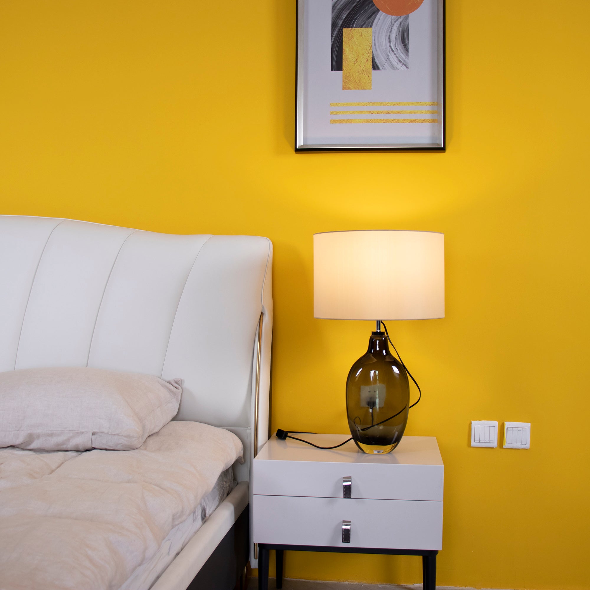 Glazed Crystal Table Lamp