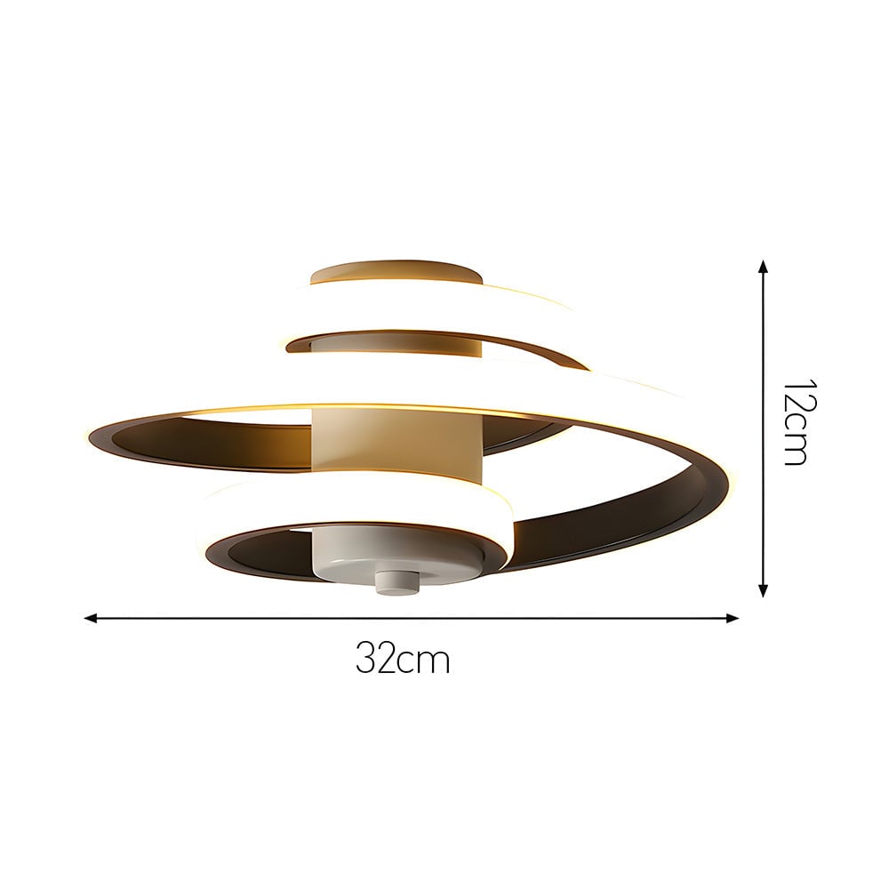 北欧風スパイラルLED廊下天井照明