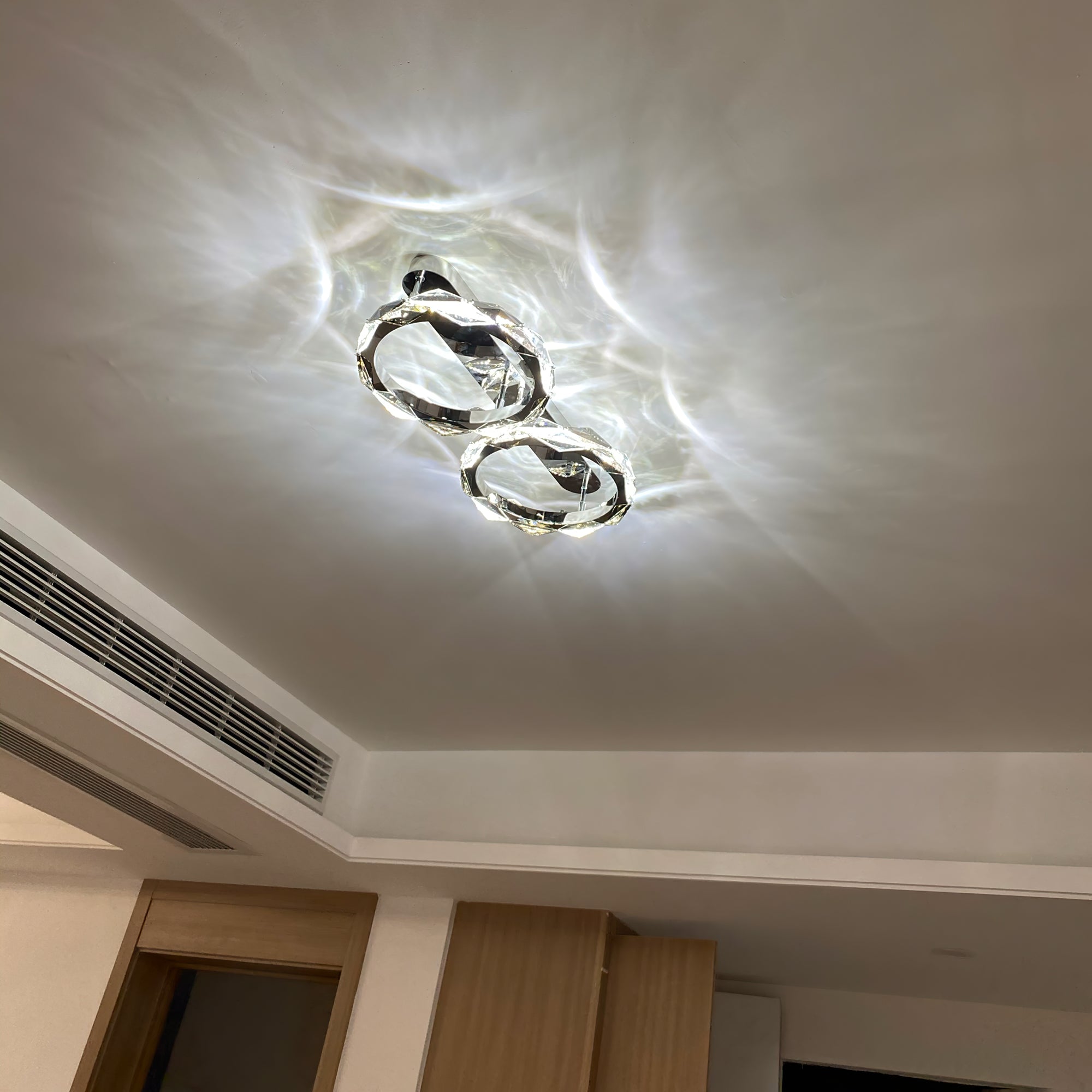 Rhombus Crystal Ceiling Lamp