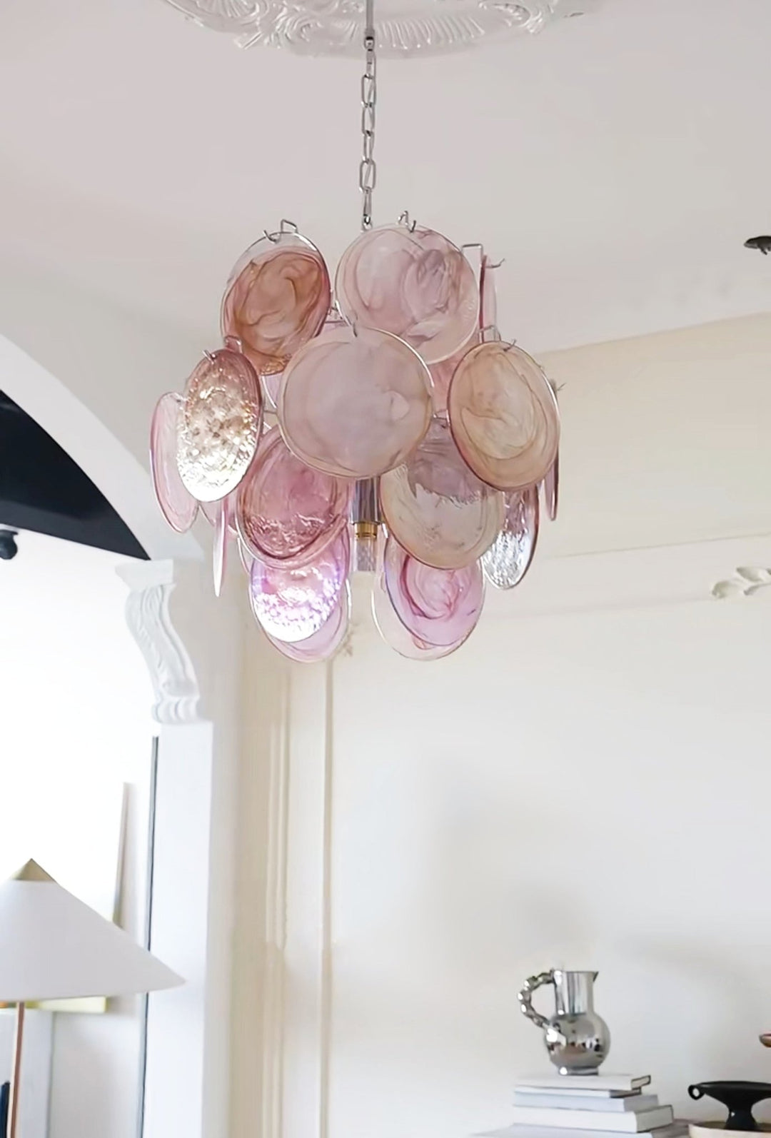 Loire Valley Glass Chandelier
