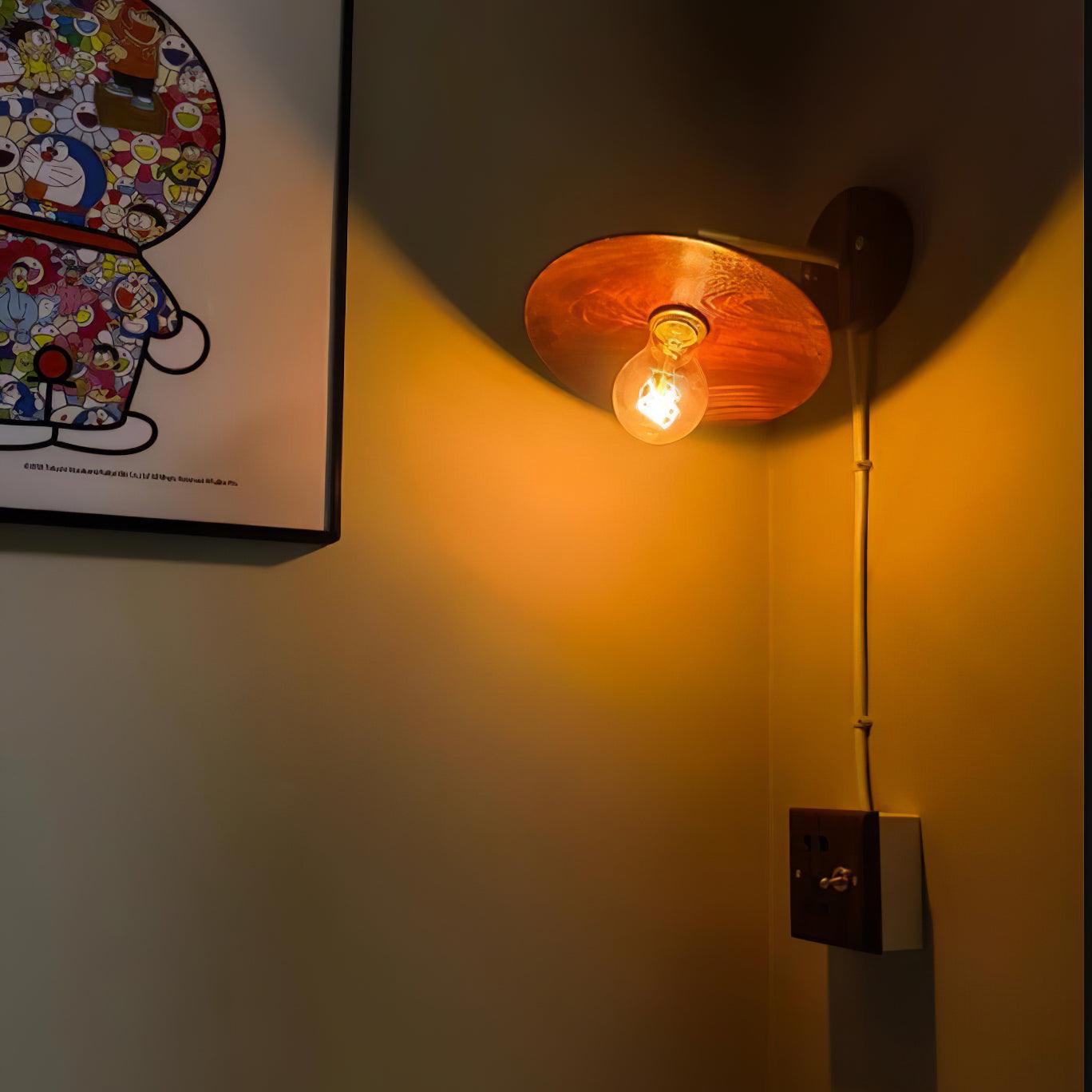 ウォールナットフレアウォールライト