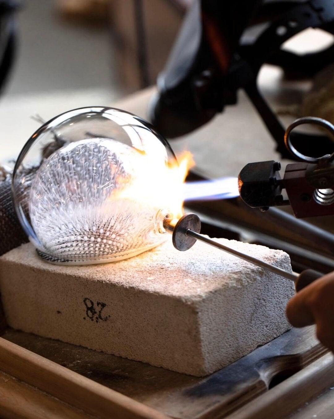 White-Clear Glass Wall Lamp